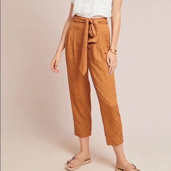 ANTHROPOLOGIE ett twa Aubade Tie Pants - Copper - Picture 9 of 9